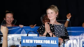 Cynthia Nixon reconnaît sa défaite, le 13 septembre 2018. 