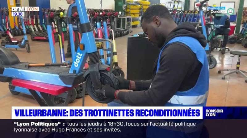 Villeurbanne : des trottinettes reconditionnées