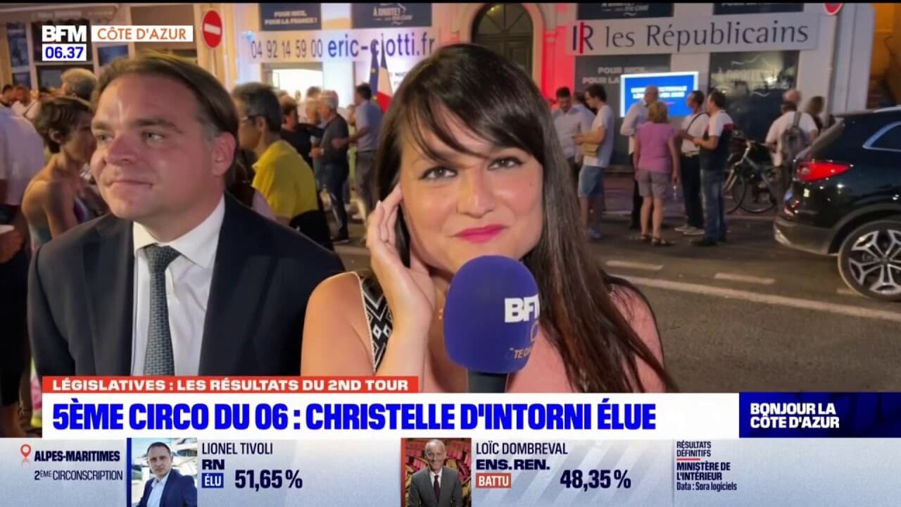 Législatives Christelle d'Intorni (LR) élue dans la 5e circonscription