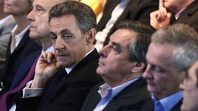 Alain Juppé, Nicolas Sarkozy, François Fillon et Bruno Le Maire, le 27 septembre 2015.