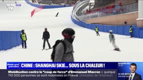 À Shanghai en Chine, il est possible de skier l'été sur la plus grande piste intérieure au monde 