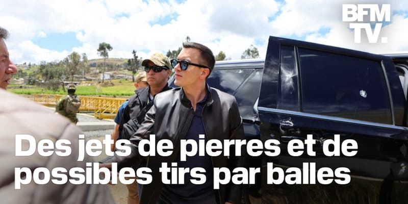 Équateur: le convoi présidentiel de Daniel Noboa attaqué lors d'une manifestation