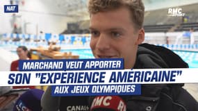 Natation : Marchand veut apporter son "expérience américaine" aux Jeux