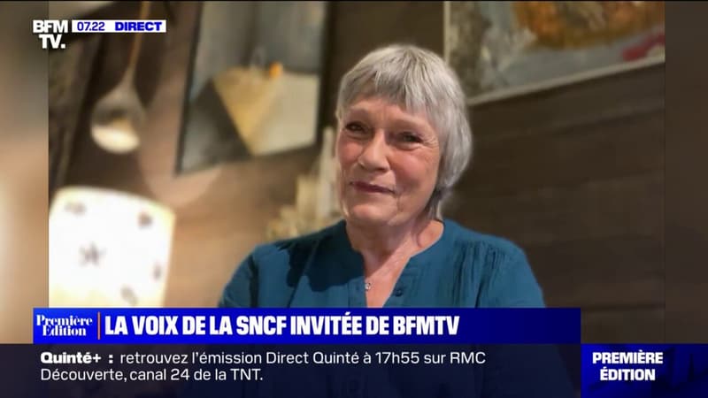 Simone Hérault, la voix de la SNCF, est l'invitée de BFMTV