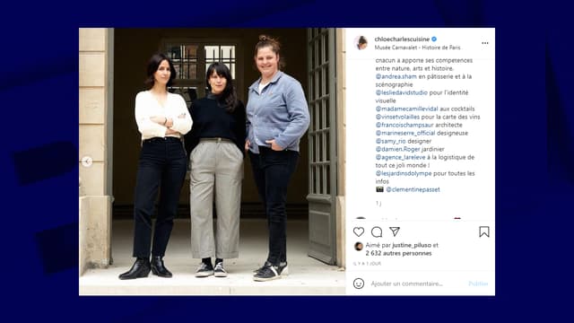 Chloé Charles a signé le menu du restaurant éphémère du musée Carnavalet.