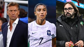 Hervé Renard, Sakina Karchaoui et Reynald Pedros