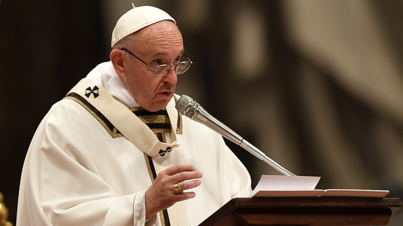 Le pape François à la veille de Noël depuis la basilique Saint-Pierre à Rome