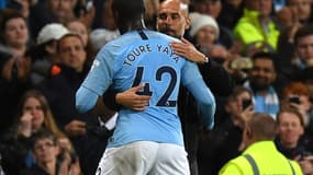 Pep Guardiola et Yaya Touré
