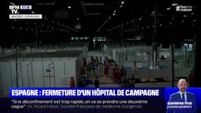 Espagne: à Madrid, un hôpital de campagne ferme ses portes