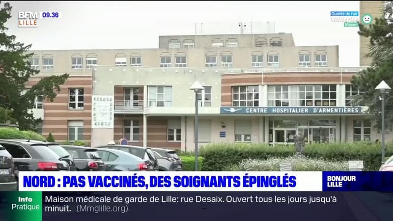 Nord: deux soignants non-vaccinés de l'hôpital d'Armentières ont été épinglés
