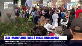 Lille: nouvelle mobilisation anti-pass sanitaire ce samedi après-midi, une opération escargot aussi organisée entre Douai et Arras
