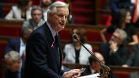 Michel Barnier prononce son discours de politique générale à l'Assemblée, le 1er octobre 2024