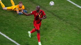 Romelu Lukaku avec la Belgique pendant l'Euro
