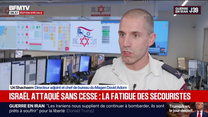 Guerre au Moyen-Orient: en Israël, les alertes se succèdent jour après jour au rythme des missiles, les secouristes en première ligne