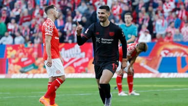 Martin Terrier inscrit un but avec le Bayer Leverkusen le 18 octobre 2025