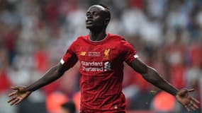 Sadio Mané lors du match Liverpool-Chelsea en Supercoupe d'Europe, le 14 août 2019