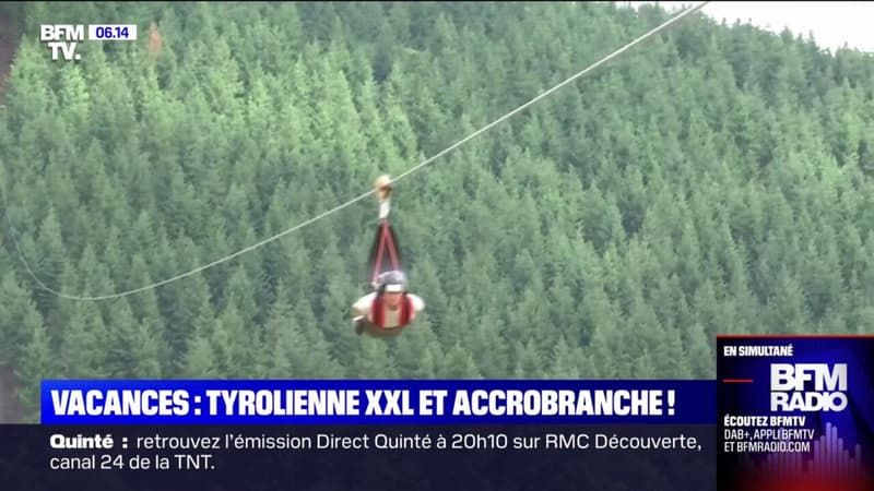 C'est vos vacances: oseriez-vous cette tyrolienne géante sur le plateau d'Yzeron près de Lyon ?