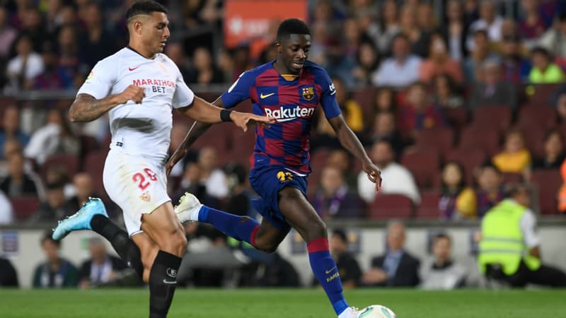 Diego Carlos face à Ousmane Dembélé