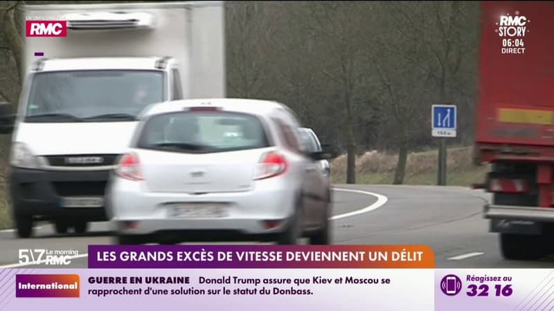 Les grands excès de vitesse deviennent un délit