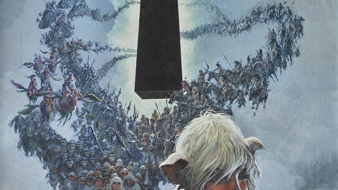 Le dessin original de la couverture d'un album de Grzegorz Rosinski, "Le Grand Pouvoir du Chninkel" (1988) Le dessin original de la couverture d'un album de Grzegorz Rosinski, "Le Grand Pouvoir du Chninkel" (1988)