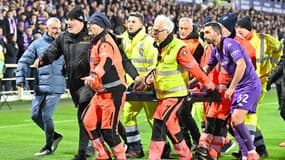 Edoardo Bove victime d'un malaise lors de Fiorentina-Inter, le 1er décembre 2024 en Serie A