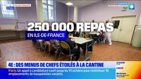 En Île-de-France, 250.000 écoliers profitent d'un repas de chef étoilé dans leur cantine