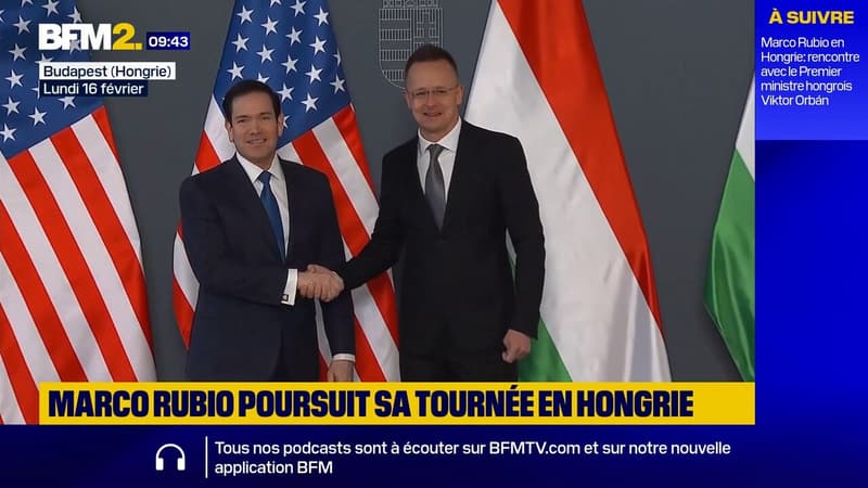 Marco Rubio rencontre à Budapest, Péter Szijjártó, ministre des Affaires étrangères de la Hongrie