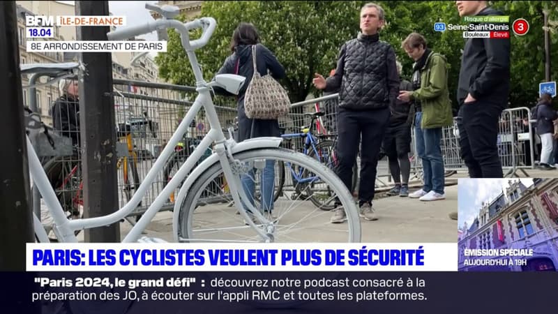 Paris: les cyclistes veulent plus de sécurité