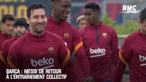 Barça : Messi de retour à l'entraînement collectif