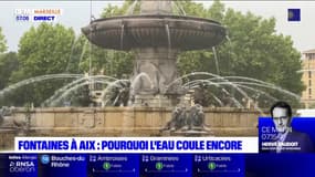 Aix: la fontaine de la Rotonde est toujours en service malgré les restrictions d'eau