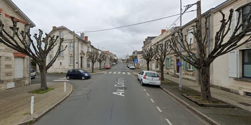 L'angle de l'avenue de Coligny et de la rue Jules Ferry à la Rochelle, où s'est produit un grave accident le 5 juin 2024