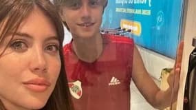 Wanda Nara avec son fils Valentino Lopez