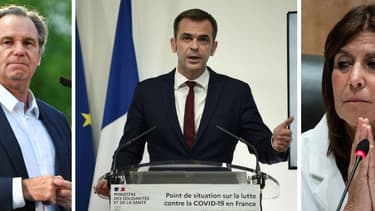 Renaud Muselier, Olivier Véran et Michèle Rubirola.