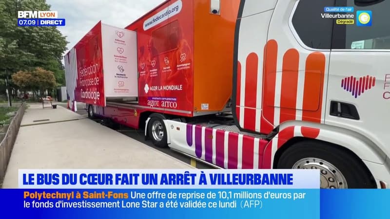 Dépistages de maladies cardiovasculaires : Le bus du cœur fait un arrêt à Villeurbanne