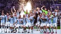 La joie des joueurs argentins, sacrés champions du monde