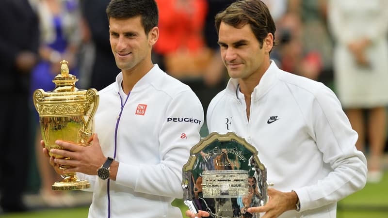 Novak Djokovic et Roger Federer