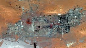 Image satellite du complexe gazier de Tiguentourine, près d'In Amenas, dans l'est de l'Algérie. On restait sans nouvelles d'au moins 22 étrangers vendredi en Algérie après l'assaut des forces de sécurité contre ce complexe gazier où des islamistes armés a