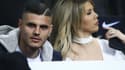 Mauro Icardi avec son épouse Wanda Nara, le 31 mars 2019