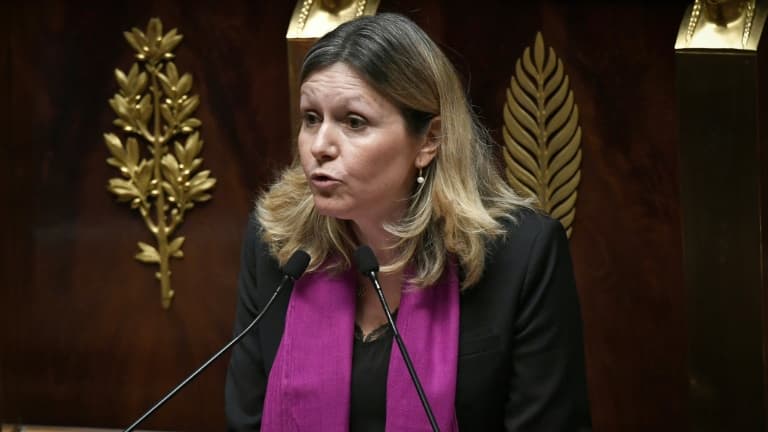 Yaël Braun-Pivet lorsqu'elle était présidente LaREM de la commission des Lois à l'Assemblée, le 3 janvier 2022