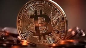Pièce symbolisant un bitcoin