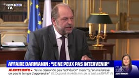 Éric Dupond-Moretti: "Je ne peux pas et je ne veux pas" intervenir dans l’affaire Darmanin
