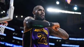 LeBron James lors du match entre les Los Angeles Lakers et les Brooklyn Nets (112-130), le 19 janvier 2024