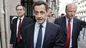 Claude Guéant, Nicolas Sarkozy et Brice Hortefeux