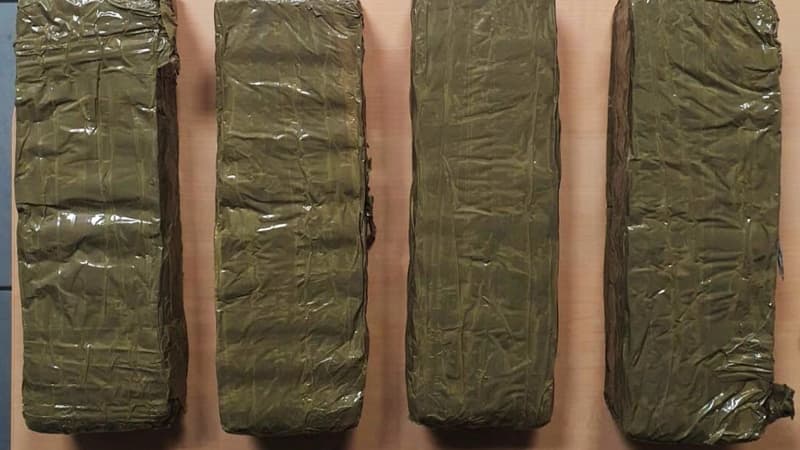 Une tonne de cannabis saisie en région parisienne, ce jeudi 11 août 2022. (Photo d'illustration)