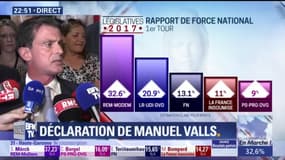 Valls: "J'arrive nettement en tête du premier tour"