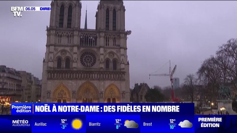 Notre-Dame de Paris: les premières messes de Noël depuis l'incendie de 2019 font le plein de fidèles