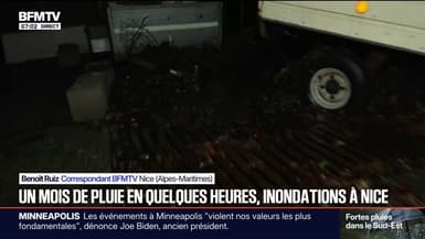 Les Alpes-Maritimes surprises par des cumuls de pluies importants provoquant des inondations par endroits