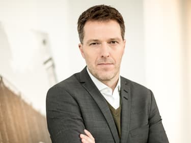 Bernd Reichart, PDG de la Super League, lors d'une séance photo en mars 2017
