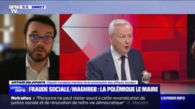 Arthur Delaporte, député PS: "Je suis sidéré" par les propos de Bruno Le Maire sur les aides sociales "envoyées au Maghreb"