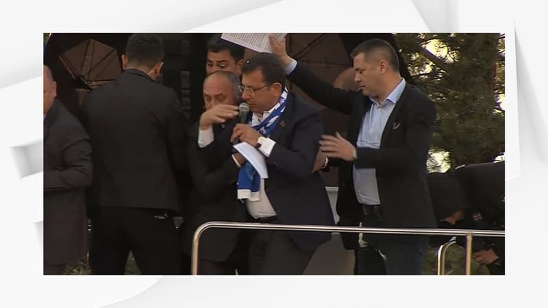 Élection présidentielle en Turquie: le bus de campagne du maire d'Istanbul caillassé